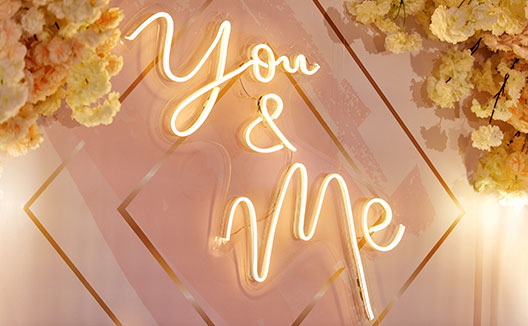 You and Me light sign
