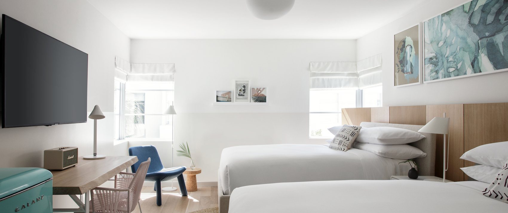 2 Queen guestroom at Kimpton Shorebreak Fort Lauderdale